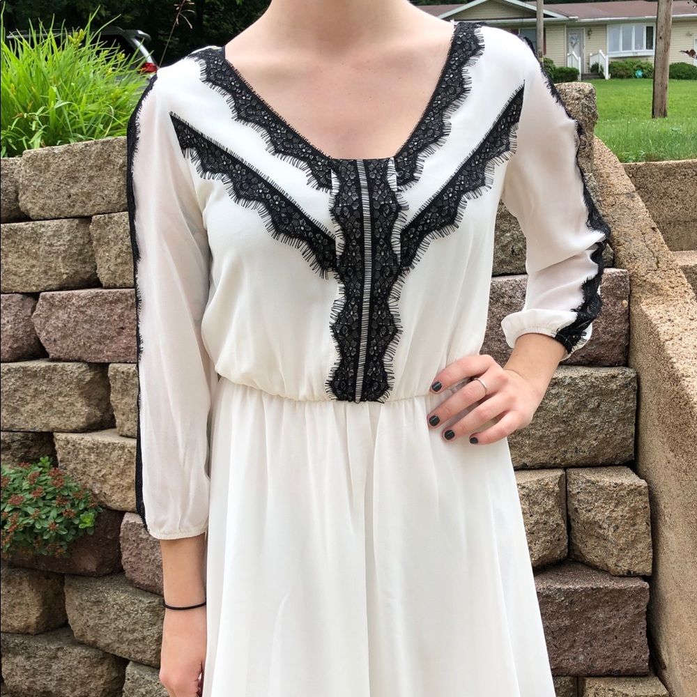 Black and white dress